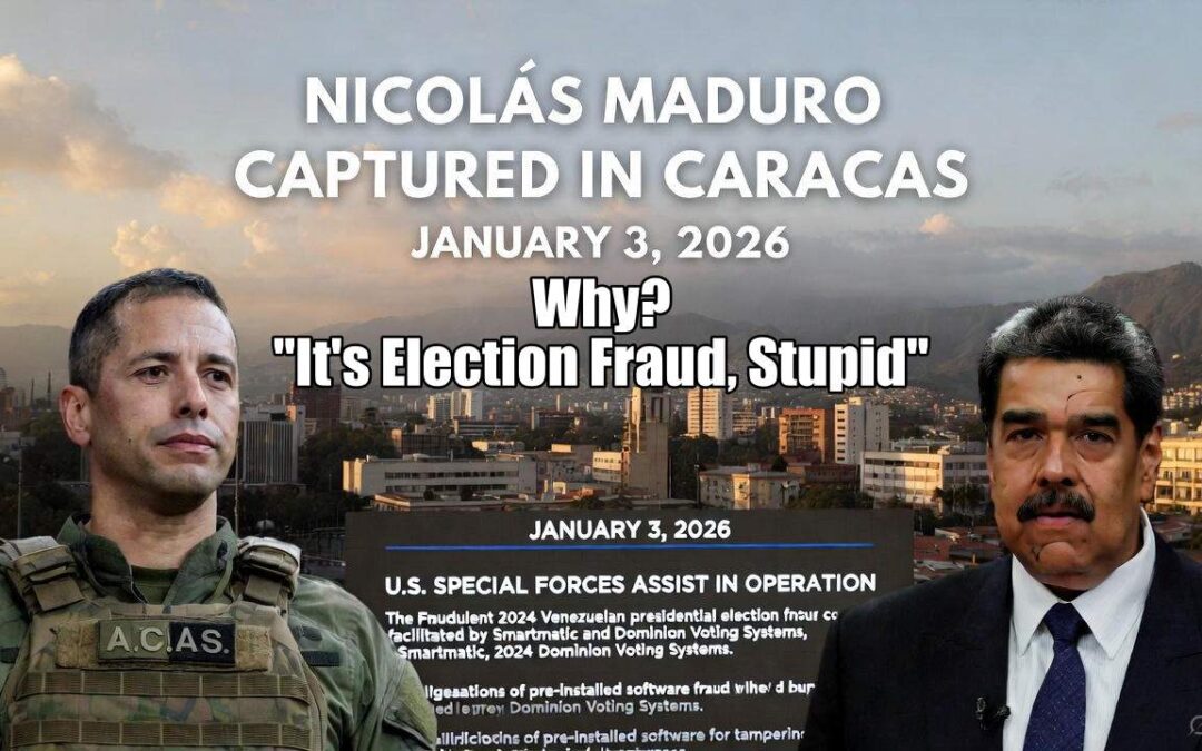 Why Was Nicolás Maduro Captured on January 3, 2026? “It’s the Election Fraud, Stupid.”