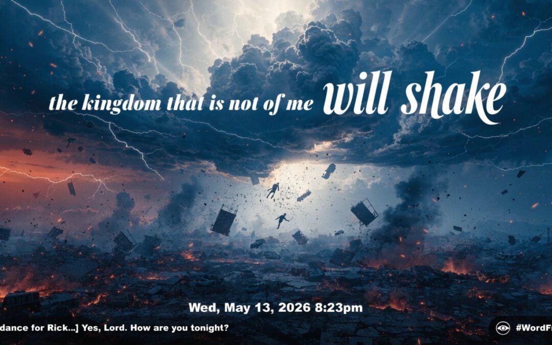 Crumbling government structures with golden light breaking through — Word from the Lord the Kingdom That Will Shake Rick Rene FaithNFreedom