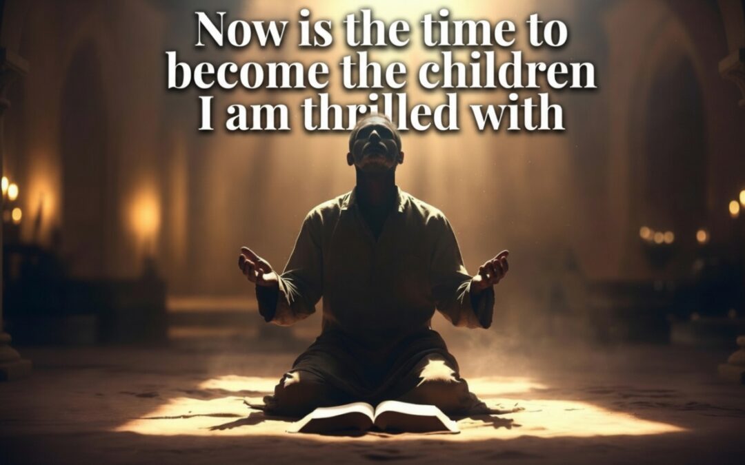 Believer kneeling in surrender with open Bible — A Word from the Lord, June 1, 2026