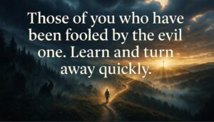 A New Word from the Lord: &ldquo;Those of you who have been fooled by the evil one. Learn and turn away quickly.&rdquo;