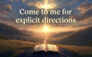A New Word from the Lord: &ldquo;Come to Me for Explicit Directions&rdquo;