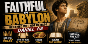 Daniel 1:8 Meaning: Daniel Resolved Not to Defile Himself