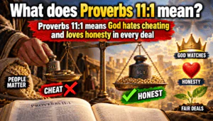 Proverbs 11:1 Meaning: What Does the Bible Say About Money?